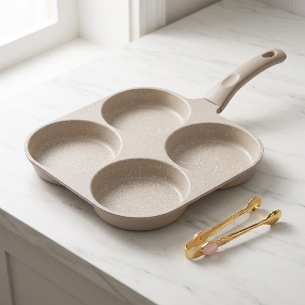 Multi-Section Divided Breakfast Skillet – 3-in-1 Non-Stick Frying Pan