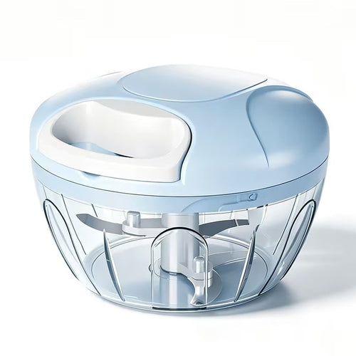 Manual Pull-String Food Chopper – Handheld Garlic and Vegetable Mincer