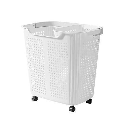 Rolling Multi-Compartment Laundry Hamper – Mobile Clothes Storage Basket with Wheels